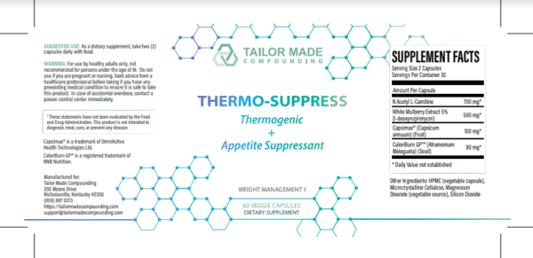 Fat burning supplement - Thermo suppress