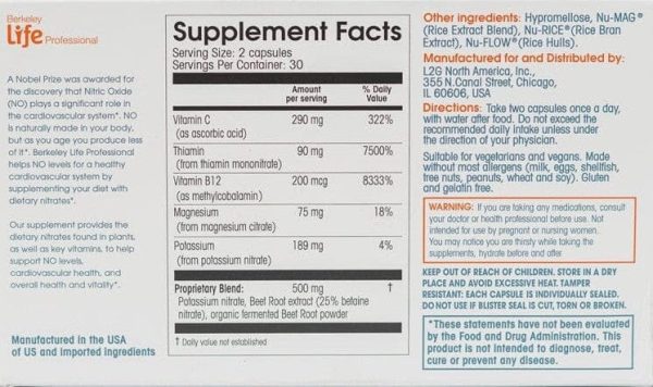 Nitric Oxide Capsules Berkeley - Image 2