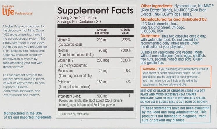 Nitric Oxide Capsules Berkeley - Image 2