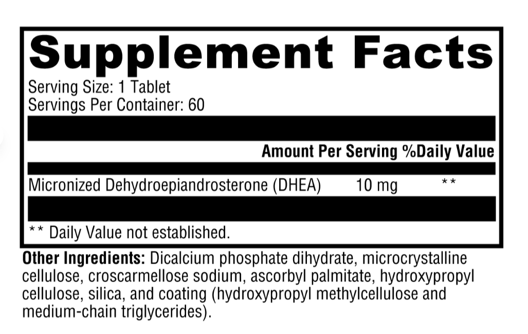DHEA Micronized 10mg - Image 2