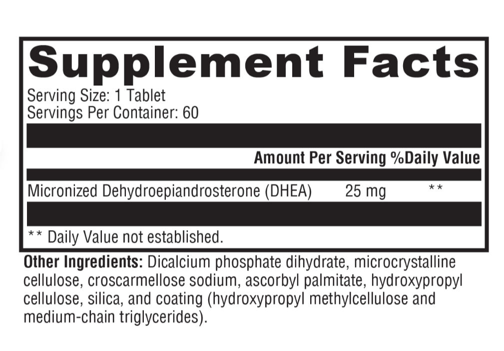 DHEA Micronized 25mg - Image 2
